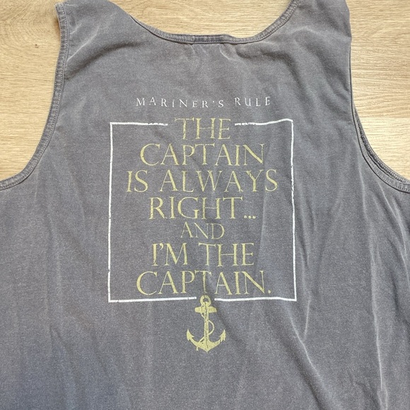 Comfort Colors Sleeveless Blue Tee Tank Florida Keys Vacation Lot Of 2 Small - Picture 7 of 8